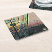 サンフランシスコの丘のペーパーコースター スクエアペーパーコースター (アングル)