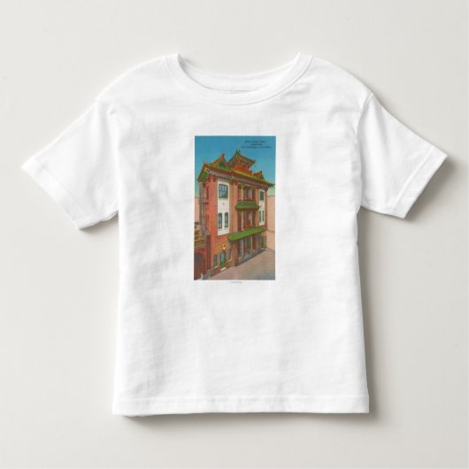 サンフランシスコの中華街のCAKongの食事の寺院 トドラーTシャツ (正面)