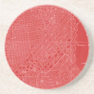 サンフランシスコの写実的な地図 コースター