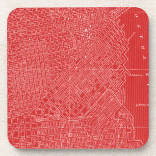 サンフランシスコの写実的な地図 コースター