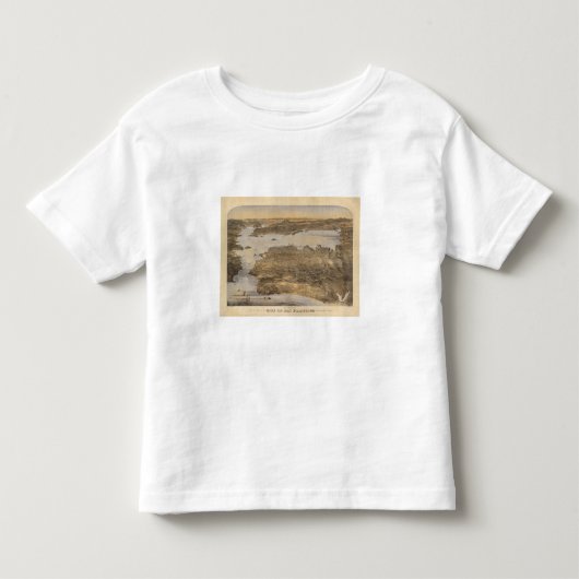 サンフランシスコの周囲の国 トドラーTシャツ (正面)