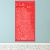 サンフランシスコの図 キャンバスプリント (インサイチュ (ウッドフロア))