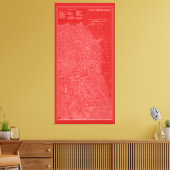 サンフランシスコの図 キャンバスプリント (インサイチュ (リビング))