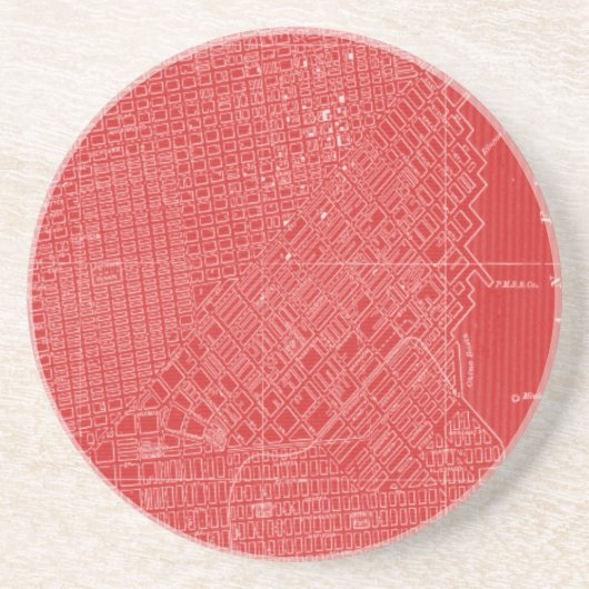 サンフランシスコの図 コースター (正面)