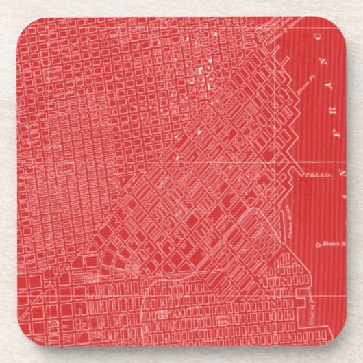 サンフランシスコの図 コースター (正面)