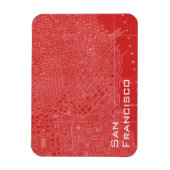 サンフランシスコの図 マグネット (縦)