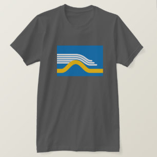 サンフランシスコの圧延の霧の旗 Tシャツ