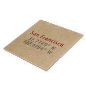 サンフランシスコの地図と座標（都市） タイル (側面)