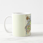 サンフランシスコの地図マグカップ コーヒーマグカップ (左)