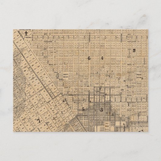 サンフランシスコの地図 ポストカード (正面)