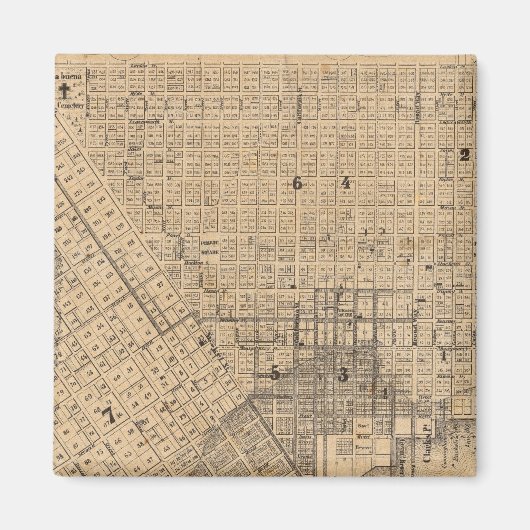 サンフランシスコの地図 マグネット (正面)