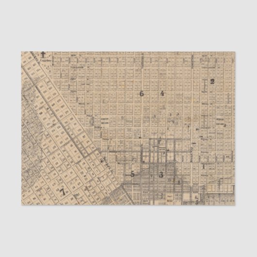 サンフランシスコの地図 薄葉紙 (正面)