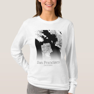 サンフランシスコの地図 Tシャツ