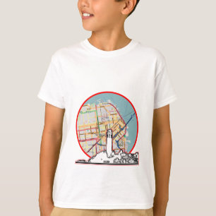 サンフランシスコの地図jGibneyザ・ミュージアムZazzleギフト Tシャツ