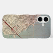 サンフランシスコの地形図 Case-Mate iPhoneケース (裏面 (横))