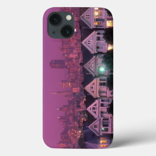 サンフランシスコの夕暮れの列の家 iPhone 13ケース