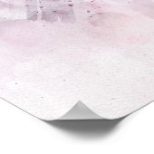 サンフランシスコの夕焼けのゴールデンゲートブリッジの水彩画 ポスター (角)