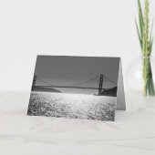 サンフランシスコの折りたたみホリデーカード シーズンカード (裏面)