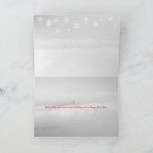 サンフランシスコの折りたたみ式ホリデーカード シーズンカード (内部)