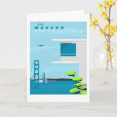 サンフランシスコの挨拶状 カード (黄色い花)