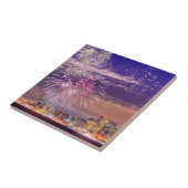 サンフランシスコの新年の花火 タイル (側面)