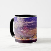 サンフランシスコの新年の花火 マグカップ (正面左)