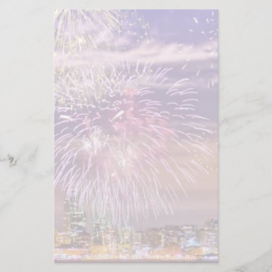 サンフランシスコの新年の花火 便箋 (正面)