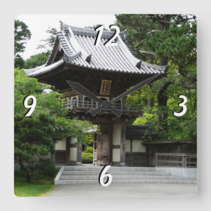 サンフランシスコの日本庭園 スクエア壁時計