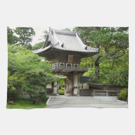 サンフランシスコの日本式庭園 キッチンタオル (横)