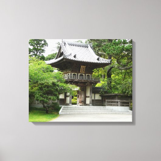 サンフランシスコの日本式庭園 キャンバスプリント (正面)