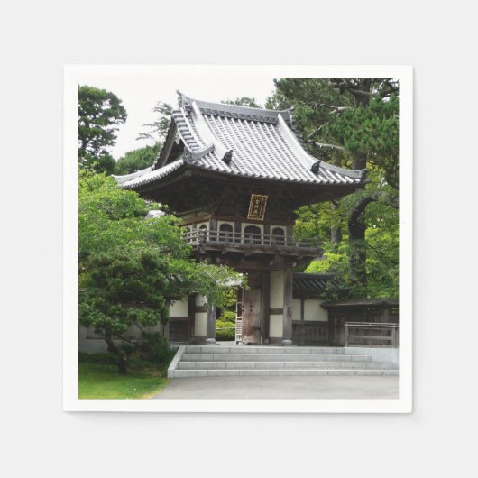 サンフランシスコの日本式庭園 スタンダードカクテルナプキン (正面)