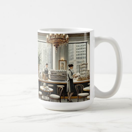 サンフランシスコの洗練されたカフェ コーヒーマグカップ (右)