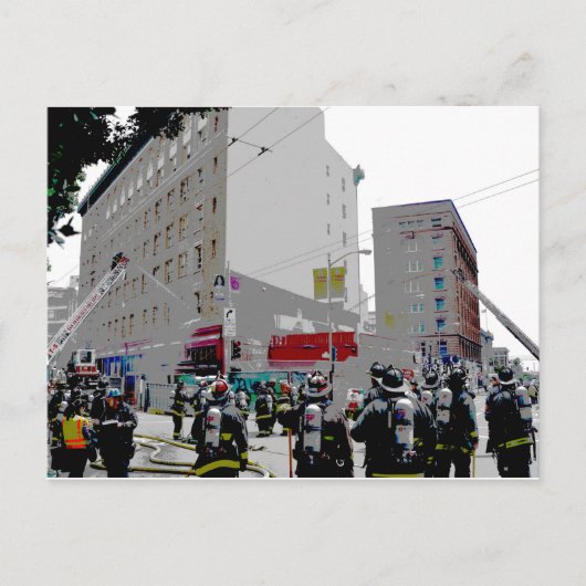 サンフランシスコの火災 ポストカード (正面)