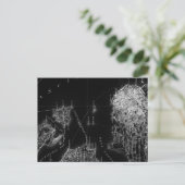 サンフランシスコの白黒の地図 ポストカード (スタンド正面)