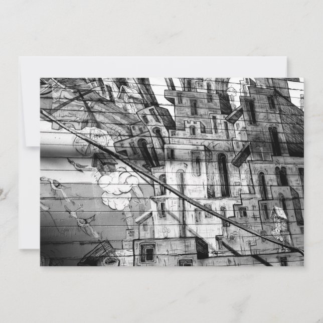 サンフランシスコの白黒グラフィティ (正面)