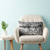 サンフランシスコの白黒落書き ランバークッション (椅子)