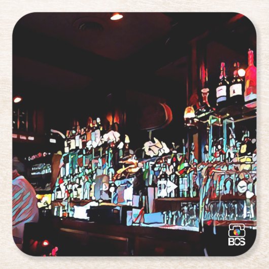 サンフランシスコの真ちゅう製のヘッドペーパーコースター スクエアペーパーコースター (正面)