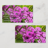 サンフランシスコの紫の花 名刺 (正面/裏面)