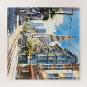 サンフランシスコの美しいペンとインクのスケッチ ジグソーパズル (横)