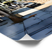 サンフランシスコの美しいペンとインクのスケッチ ポスター (コーナー)