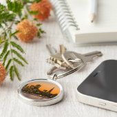 サンフランシスコの美しい日没 キーホルダー (側面)