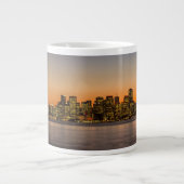 サンフランシスコの美しい日没 ジャンボコーヒーマグカップ (正面)