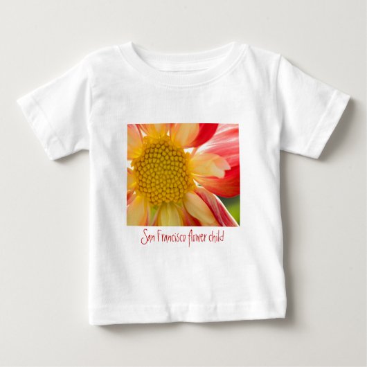 サンフランシスコの花の子ども ベビーTシャツ (正面)