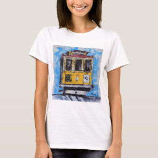 サンフランシスコの芸術、ケーブル・カーの絵画、カリフォルニア Tシャツ