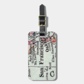 サンフランシスコの荷物のラベルの夫のギフト ラゲッジタグ (正面縦)