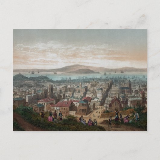 サンフランシスコの見解(1860) ポストカード (正面)