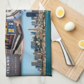 サンフランシスコの象徴的アトラクション キッチンタオル (四つ折り)