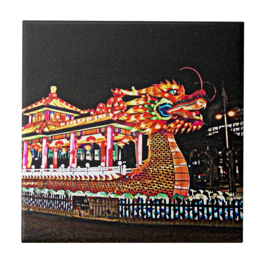 サンフランシスコの辰年 タイル (正面)