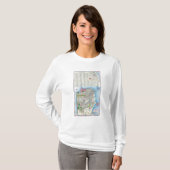 サンフランシスコの通り地図 Tシャツ (正面フル)