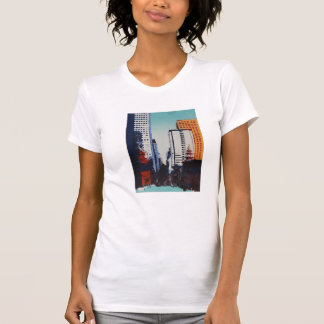 サンフランシスコの都市景観のファインアートのティー Tシャツ